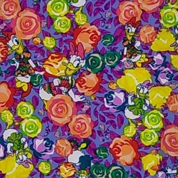 LuLaRoe OS Leggings Disney Daisy Duck UNICORN LLR - Picture 2 of 6